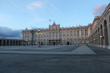 Fototapeta premium Royal Palace called Palazio Real in Madrid, Spain.