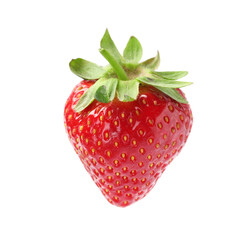Delicious fresh ripe strawberry isolated on white