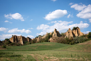 Le balze hills in Val d'Arno, Tuscany, Italy