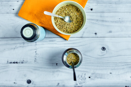 Termo, yerbera y mate