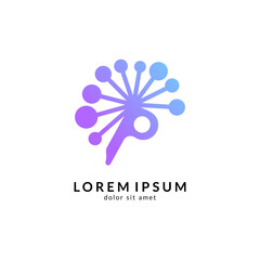 Brain logo vector, suitable for creativity,
 learning, healthy, positive thinking, science, mind focus and creative ideas symbol/icon designs.