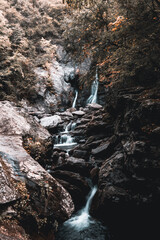 Fototapeta na wymiar Waterfall in Upstate New York near Lake Placid