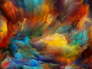 Photo sur Plexiglas Mélange de couleurs Royaumes de la peinture