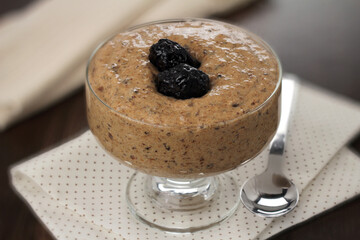 dried plum mousse - special dessert