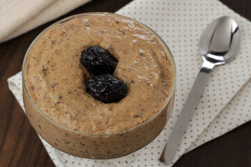 dried plum mousse - special dessert