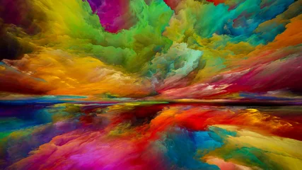 Foto auf Acrylglas Gemixte farben Tanz des Traumlandes