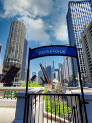 skyscrapers in downtown chicago