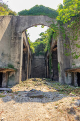 毒ガス貯蔵庫跡　大久野島　広島県竹原市　
Poison gas Remains of storage Okunojima Island Hiroshima Takehara city