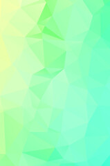 Fototapeta premium Vivid light Green vector Low poly crystal background. design pattern illustration