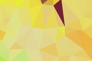 Creative design yellow template random bright colors low poly background