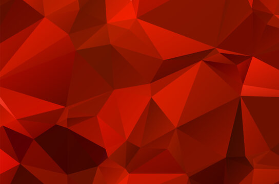 Abstract Red Geometric Background For Design