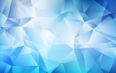 Light BLUE vector polygon abstract background.