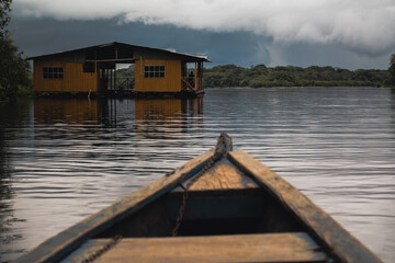 boats on the lake