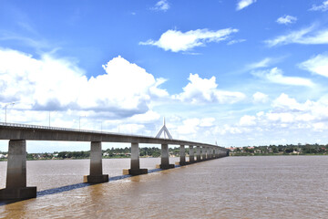 Fototapeta na wymiar The bridge over the mekong river