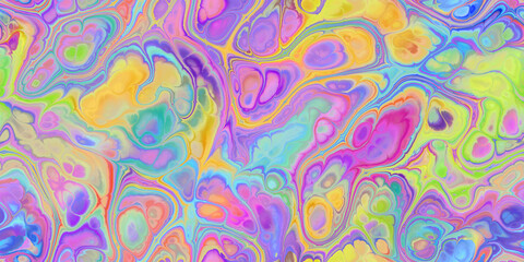 marbleized melted rainbow colors seamless tile