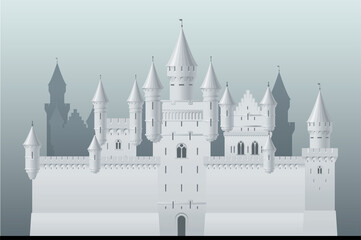 Medieval castle2 stock illustration