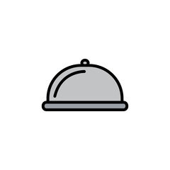 Food delivery flat icon vector