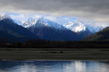 Fototapeta na wymiar Chilkat River in Haines Alaska