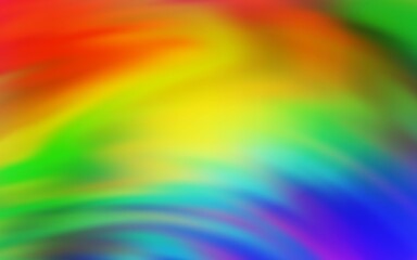 Light Multicolor vector blurred bright template.
