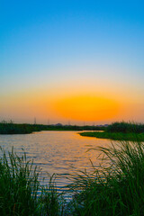 Fototapeta na wymiar Beautiful Sunset from Jeddah Saudi arabia