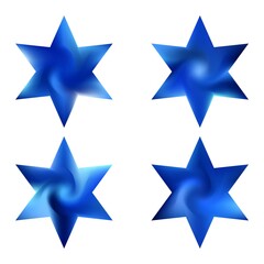 Collection of hexagram mesh backgrounds.