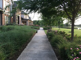 Scenic Neighborhood sidewalk