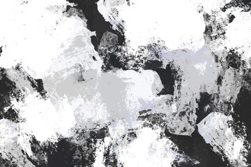 Abstract art brush stroke creative design, grunge grey white Black monochrome color mix painting art work, beautiful stain spread colour paint artist, illustration backdrop cool background Textures