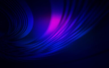 Dark Pink, Blue vector texture with curved lines.