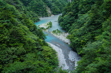 Fototapeta na wymiar 静岡県の川根本町の秘境