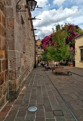 narrow street in the old town