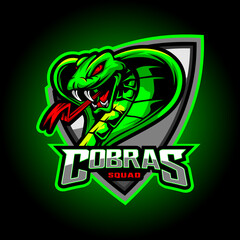 Cobras Esport Mascot Logo Design