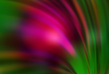 Dark Pink, Green vector blurred bright template.