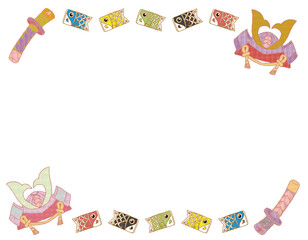 こどもの日01_02（兜・刀・鯉のぼり）