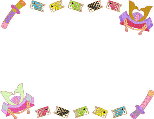 こどもの日01_02（兜・刀・鯉のぼり）