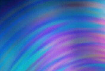 Obraz premium Dark Pink, Blue vector template with curved lines.