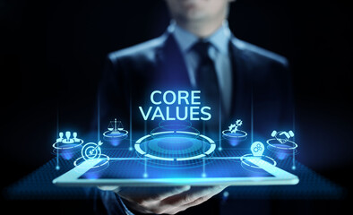 Core values responsibility Company Ethical Business concept.
