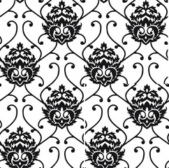 seamless black and white pattern