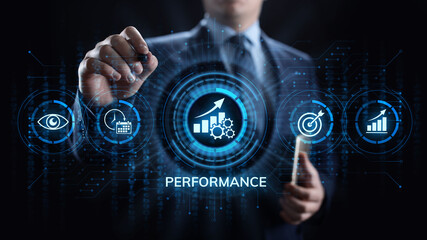 KPI key performance indicator increase optimisation business and industrial process.
