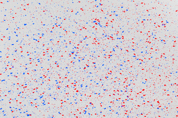 confetti on white background
