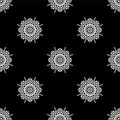 seamless pattern with snowflakes