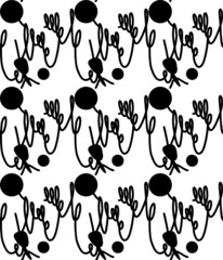 set of silhouettes of people