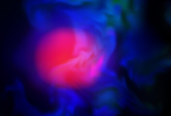 Dark Pink, Blue vector blurred shine abstract texture.