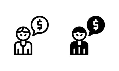 Corruption Transaction for bribe crime Icon, Logo, Vector