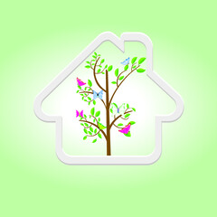 Vector illustration set of simple real icons. Real estate concept. 