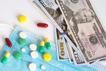 pills and money