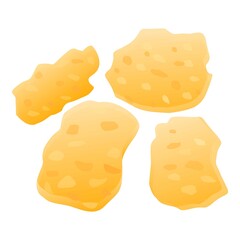 Fresh cereal flakes icon. Cartoon of fresh cereal flakes vector icon for web design isolated on white background