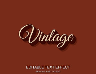 Editable text effect style