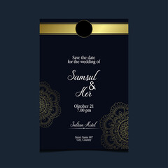 Mandala template with elegant, classic elements. Great for invitation, flyer, menu, brochure, background Premium Vector