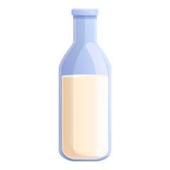 Fresh milk bottle icon. Cartoon of fresh milk bottle vector icon for web design isolated on white background
