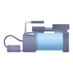 Modern car air compressor icon. Cartoon of modern car air compressor vector icon for web design isolated on white background